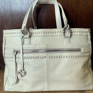 NWOT. Brighton leather handbag with crossbody attachment.